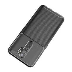 Black Oppo A5 / A9 2020 Slim Armor Carbon Fibre Protective Case -Cheap NewCase Store oppo a5 2020 textured carbon fibre black 5 85204.1600826682