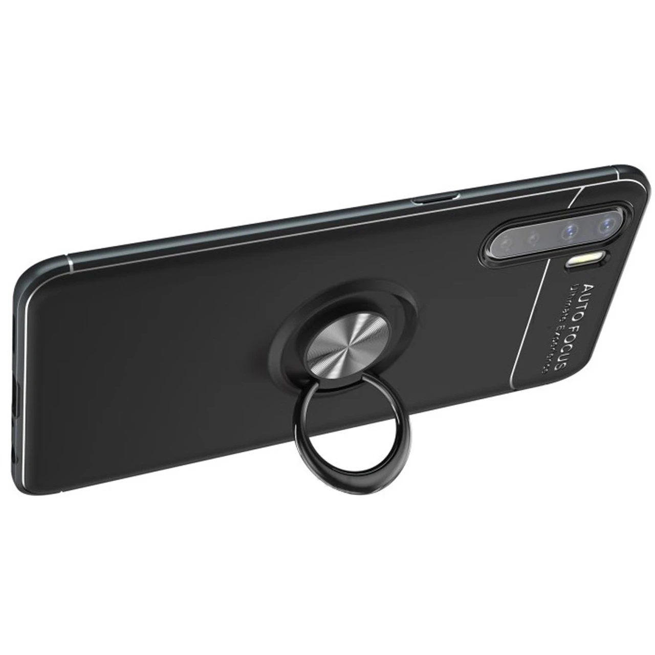 Black Oppo A91 Slim Shock Proof Armor Metal 360 Ring Stand Case 5 Black Oppo A91 Slim Shock Proof Armor Metal 360 Ring Stand Case - Image 5