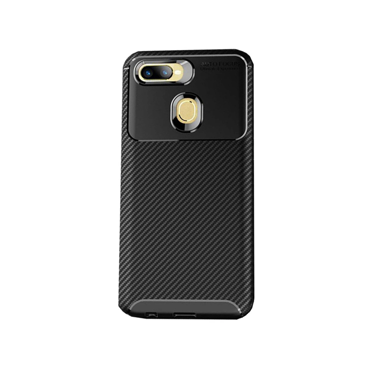 Black Oppo AX5s Flexible Slim Armor Carbon Fibre Protective Case 3 Black Oppo AX5s Flexible Slim Armor Carbon Fibre Protective Case - Image 3