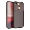 Brown Slim Armor Carbon Fibre Protective Case For Oppo AX5s