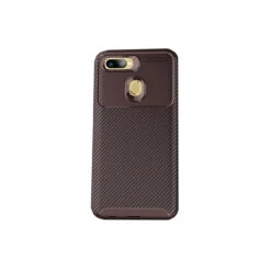 Brown Oppo AX7 Slim Armor Protective Carbon Fibre Case Cover -Cheap NewCase Store oppo ax5s textured carbon fibre brown 6 56607.1600823542