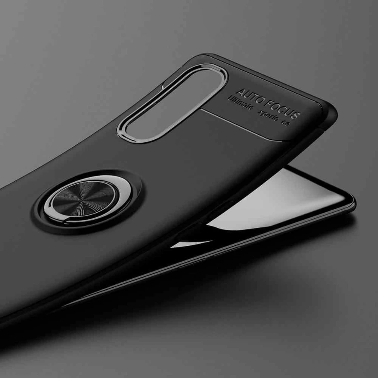 Black Oppo Find X2 Pro Armor Metal Circle Holder 360 Ring Stand Case 2 Black Oppo Find X2 Pro Armor Metal Circle Holder 360 Ring Stand Case - Image 2