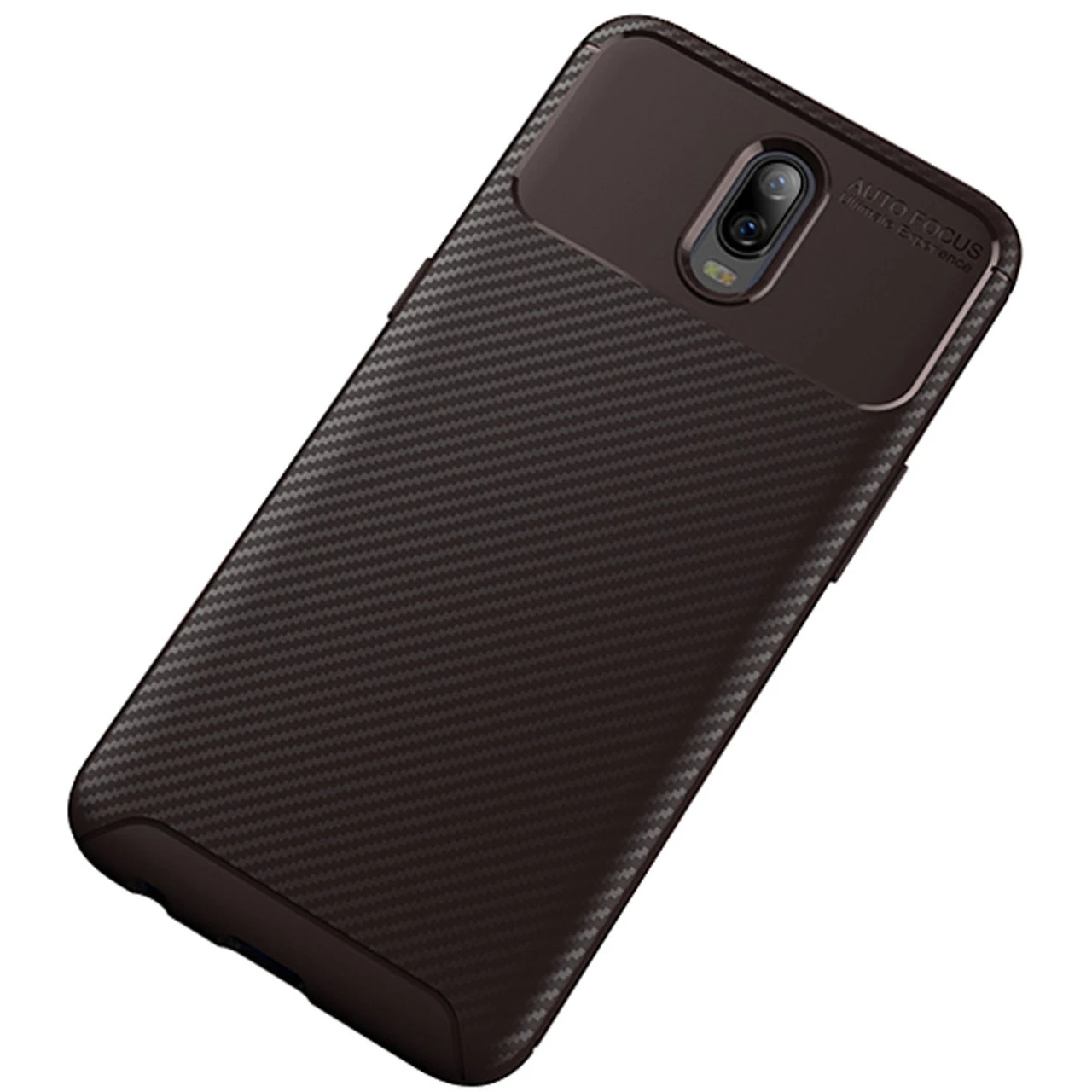 Brown Oppo R17 Shock Proof Armor Carbon Fibre Protective Case 2 Brown Oppo R17 Shock Proof Armor Carbon Fibre Protective Case - Image 2