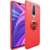 Red Oppo R17 Pro Tough Armor Metal 360 Rotating Ring Stand Case