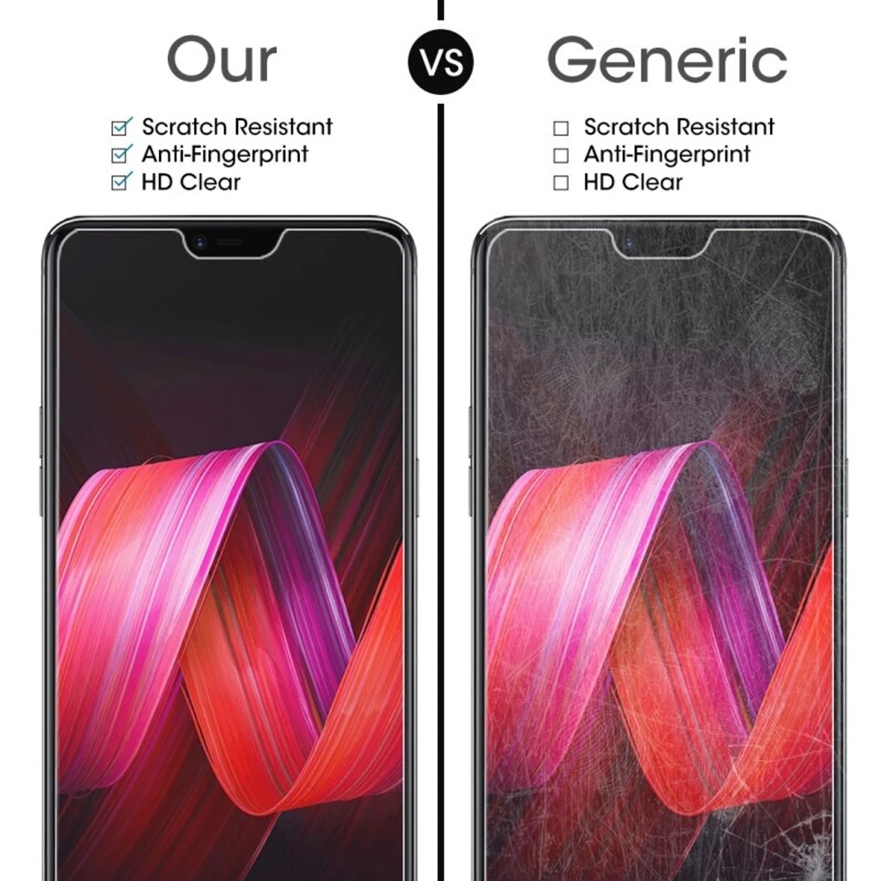 Tempered Glass Screen Protector Cover 2.5D 9H For Oppo R9S 4 Tempered Glass Screen Protector Cover 2.5D 9H For Oppo R9S - Image 4