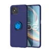 Blue Slim Shockproof 360 Rotating Ring Case For Oppo Reno4 Z