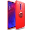 Red Oppo Reno 10X Zoom Slim Armor 360 Rotating Ring Stand Case