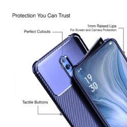 Navy Oppo Reno Z Slim Armor Shock Proof Carbon Fibre Case 8 Navy Oppo Reno Z Slim Armor Shock Proof Carbon Fibre Case -Cheap NewCase Store oppo reno z textured carbon fibre blue 2 64229.1600898134