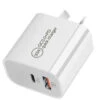 PD 30W Fast USB Type C Dual Port Wall Adapter / Charger For IPhone 15 14 13 12 Pro Max