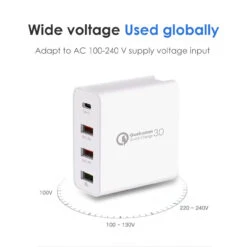 Qualcomm QC3.0 48W PD Fast Charging Multi Port USB Wall Charger 17 Qualcomm QC3.0 48W PD Fast Charging Multi Port USB Wall Charger -Cheap NewCase Store qualcomm 3 charger 4 port white 8 39691.1683685264