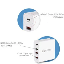 Qualcomm QC3.0 48W PD Fast Charging Multi Port USB Wall Charger 18 Qualcomm QC3.0 48W PD Fast Charging Multi Port USB Wall Charger -Cheap NewCase Store qualcomm 3 charger 4 port white 9 16004.1683685264