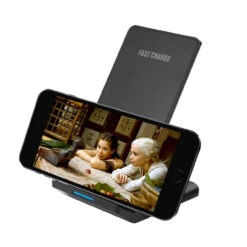 Fast Wireless Charger Qi-Certified 10W Vertical Desktop Charging Stand -Cheap NewCase Store r2 10w vertical wireless charger stand black 7 69187.1698979146