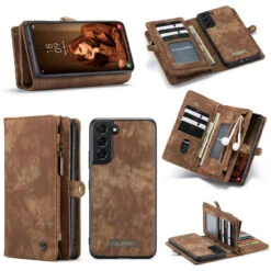 Brown CaseMe 11 Card Slot Wallet Magnetic Case For Samsung Galaxy S22 11 Brown CaseMe 11 Card Slot Wallet Magnetic Case For Samsung Galaxy S22 -Cheap NewCase Store samsung galaxy s22 caseme multifunctional wallet brown 6 53098.1687238275