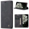 Black CaseMe Compact Flip Wallet Case For Samsung Galaxy S22