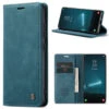 Blue CaseMe Slim Soft Wallet Case Cover For Samsung Galaxy S22