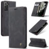 Black Samsung Galaxy S22+ Plus CaseMe Soft Matte Quality Wallet Case
