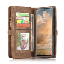Brown Samsung Galaxy S22 Ultra Wallet Zipper Purse Removeable Magnetic Case 8 Brown Samsung Galaxy S22 Ultra Wallet Zipper Purse Removeable Magnetic Case -Cheap NewCase Store samsung galaxy s22 ultra caseme multifunctional wallet brown 3 68939.1669093649