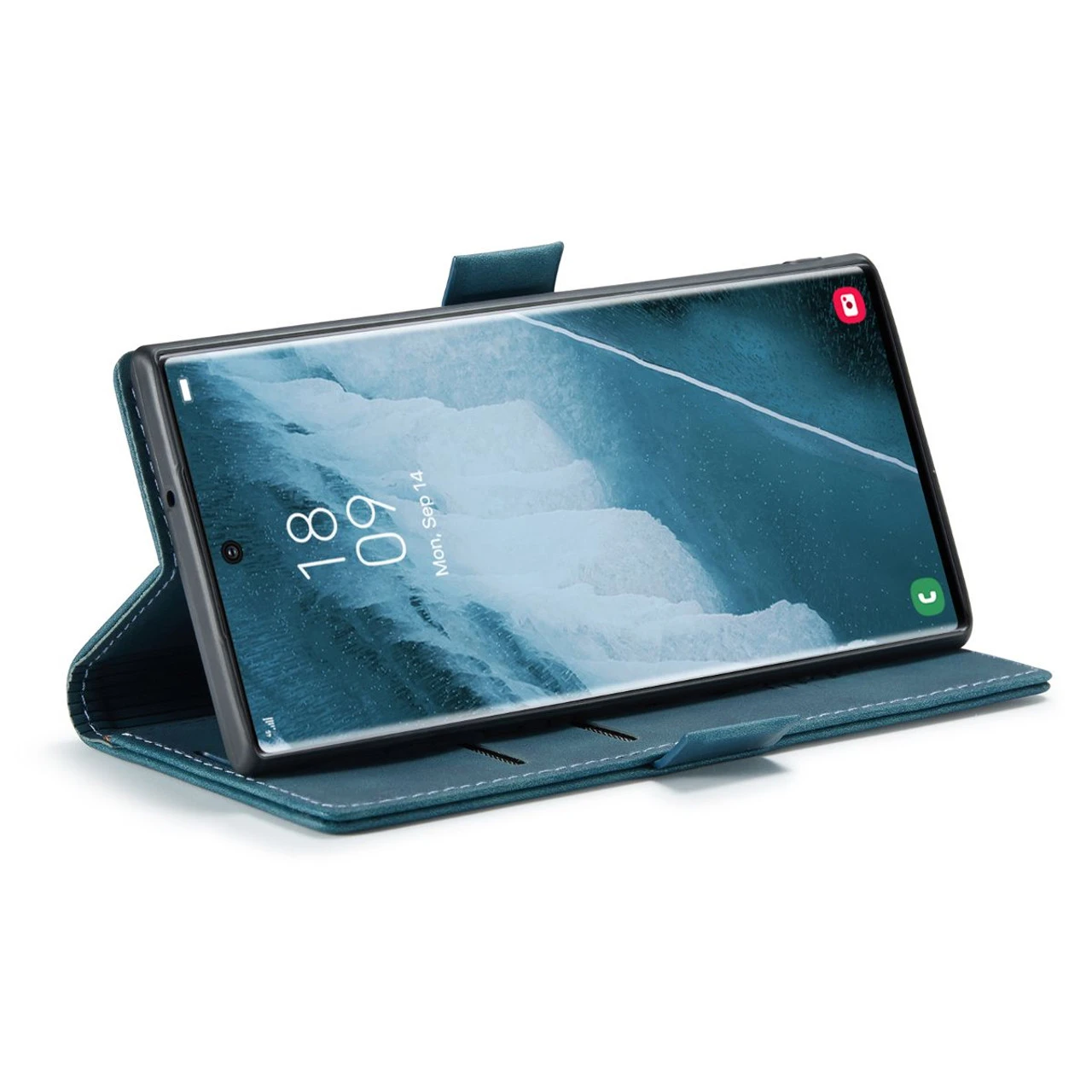 Blue CaseMe Soft Matte Quality Wallet Case For Samsung Galaxy S22 Ultra 3 Blue CaseMe Soft Matte Quality Wallet Case For Samsung Galaxy S22 Ultra - Image 3