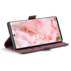 Wine CaseMe Soft Matte Exceptional Wallet Case For Samsung Galaxy S22 Ultra -Cheap NewCase Store samsung galaxy s22 ultra caseme slim wallet wine 3 89423.1681772327