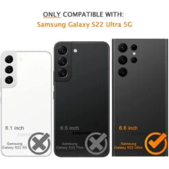 Black Samsung Galaxy S22 Ultra Full Body Heavy Duty Holster Case -Cheap NewCase Store samsung galaxy s22 ultra military grade defender holster case black 7 07278.1684988949