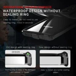 Samsung Galaxy S22 Ultra Waterproof, Dirtproof, Shockproof, Snowproof Case -Cheap NewCase Store samsung galaxy s22 ultra waterproof case black 7 34955.1691469898