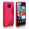 Hot Pink S Line Samsung Galaxy S2 I9100 TPU Gel Silicone Case Cover