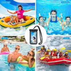 Black Waterproof Underwater Swimming Dry Bag Case Cover For Galaxy A71 5G -Cheap NewCase Store universal waterproof bag black 5 24758.1675307982