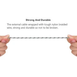 1M USB Type C Braided Nylon Data Charging Cable -Cheap NewCase Store usb cable braided 3 47308.1649480089