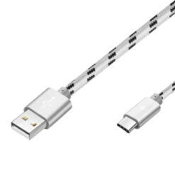 1M USB Type C Braided Nylon Data Charging Cable