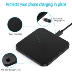 Fast Qi Wireless Charger Phone Charging Base Pad - GY-118 Metal Square 19 Fast Qi Wireless Charger Phone Charging Base Pad - GY-118 Metal Square -Cheap NewCase Store wireless square metal charger black 10 01971.1574126619