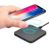 Fast Qi Wireless Charger Phone Charging Base Pad - GY-118 Metal Square