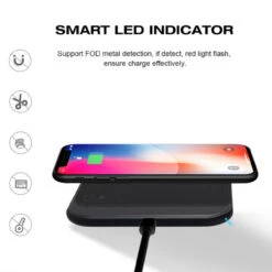 Fast Qi Wireless Charger Phone Charging Base Pad - GY-118 Metal Square 13 Fast Qi Wireless Charger Phone Charging Base Pad - GY-118 Metal Square -Cheap NewCase Store wireless square metal charger black 4 38654.1574126600