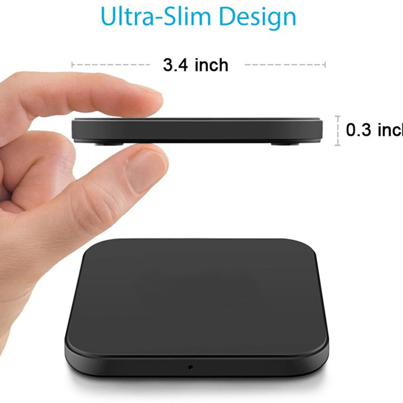 Fast Qi Wireless Charger Phone Charging Base Pad - GY-118 Metal Square 9 Fast Qi Wireless Charger Phone Charging Base Pad - GY-118 Metal Square - Image 9